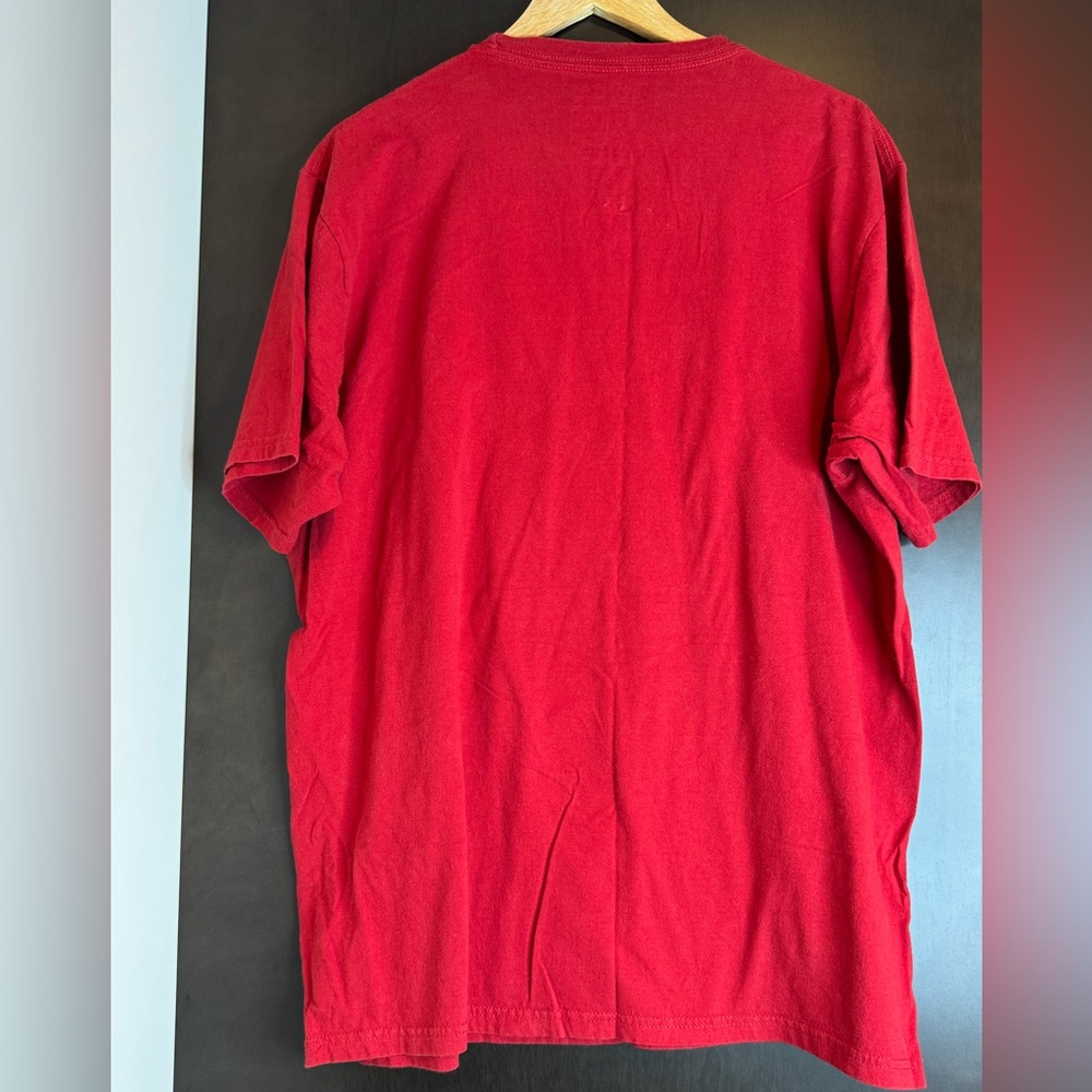 VINTAGE ADIDAS Red & Black Obsessed Men's Shirt - Picture 4 of 6